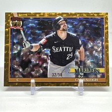 2026 Topps Series 1 Cal Raleigh Gold Crackle Foil /50 Mariners #T91-88