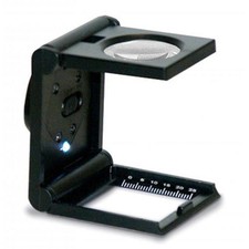 Konus 5x Linen Tester with Light Plastic Body, 4 Piece Set