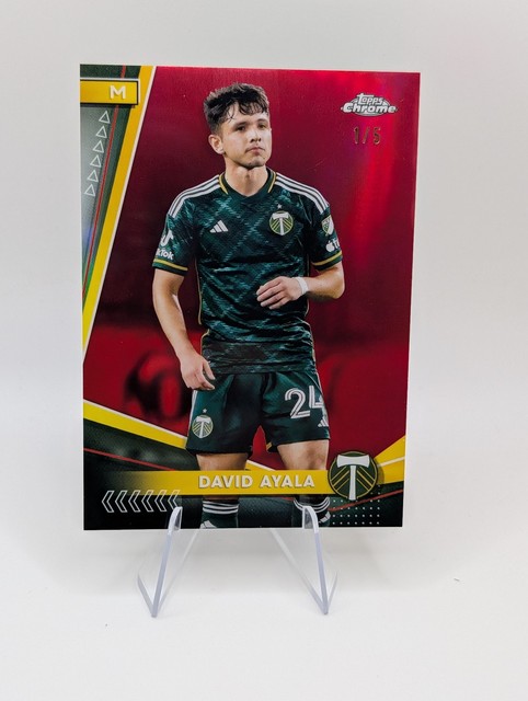 2024 Topps Chrome MLS #98 David Ayala Red #/5
