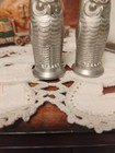 Vintage Pewter Owl Figurines • Set of Salt And Pepper Shakers • Made in Japan — photo 4