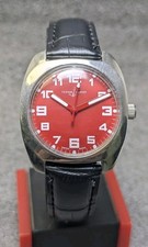 Vintage Ulysse Nardin 17 Jewels Manual Winding Red Dial Swiss Made Men