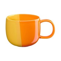 Asa Selection Joy Kaffeetasse Teetasse Kaffeebecher Porzellan Orange Gelb 400 Ml