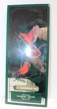 Vtg Advertising Mirrored Mirror Thermometer Schindler's Grocery Phone FU 6-2431
