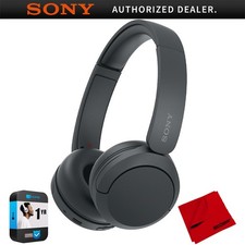 Sony WH-CH520 Wireless Headphones with Microphone, Black w/ Warranty Bundle