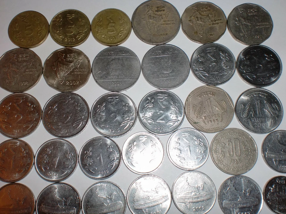 INDIA COIN LOT - 47  OLD & NEW COINS - NO DUPLICATES # 51B - Image 2 of 4