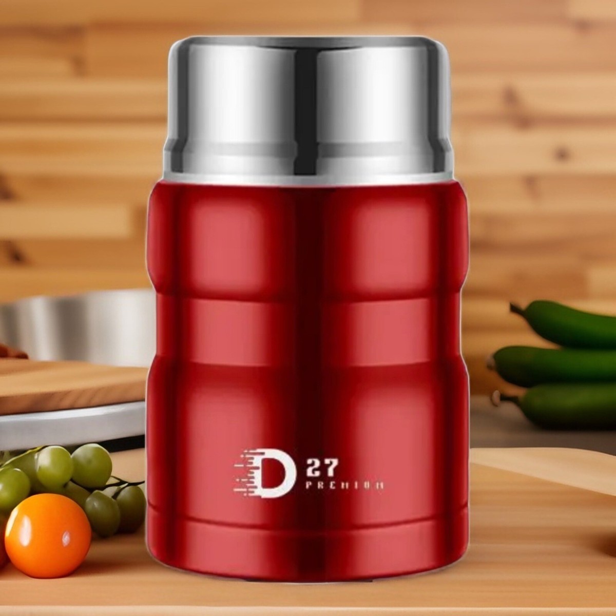 Thermos 184807 Stainless King Food Flask, Cranberry Red, ML