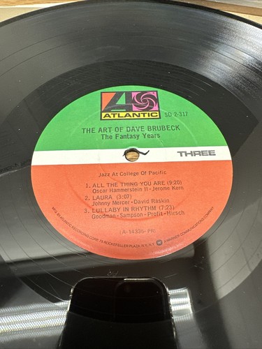 DAVE BRUBECK QUARTET 2LP THE ART OF..THE FANTASY YEARS 1974 ATLANTIC SD 2-317 - Picture 8 of 12