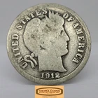 1912 Barber Silver Dime, 90% Silver - #C28423NQ