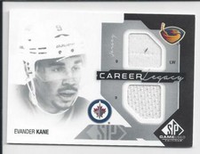 Evander Kane 2014-15 SP Game Used Hockey Career Legacy Jersey Sweater