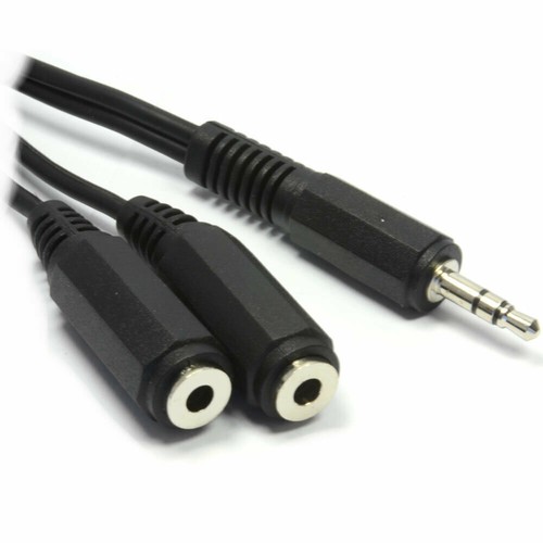 3.5mm Conector Jack Estéreo A Doble 3.5mm Jack Enchufes Divisor 0.5m 50cm - Imagen 17 de 22