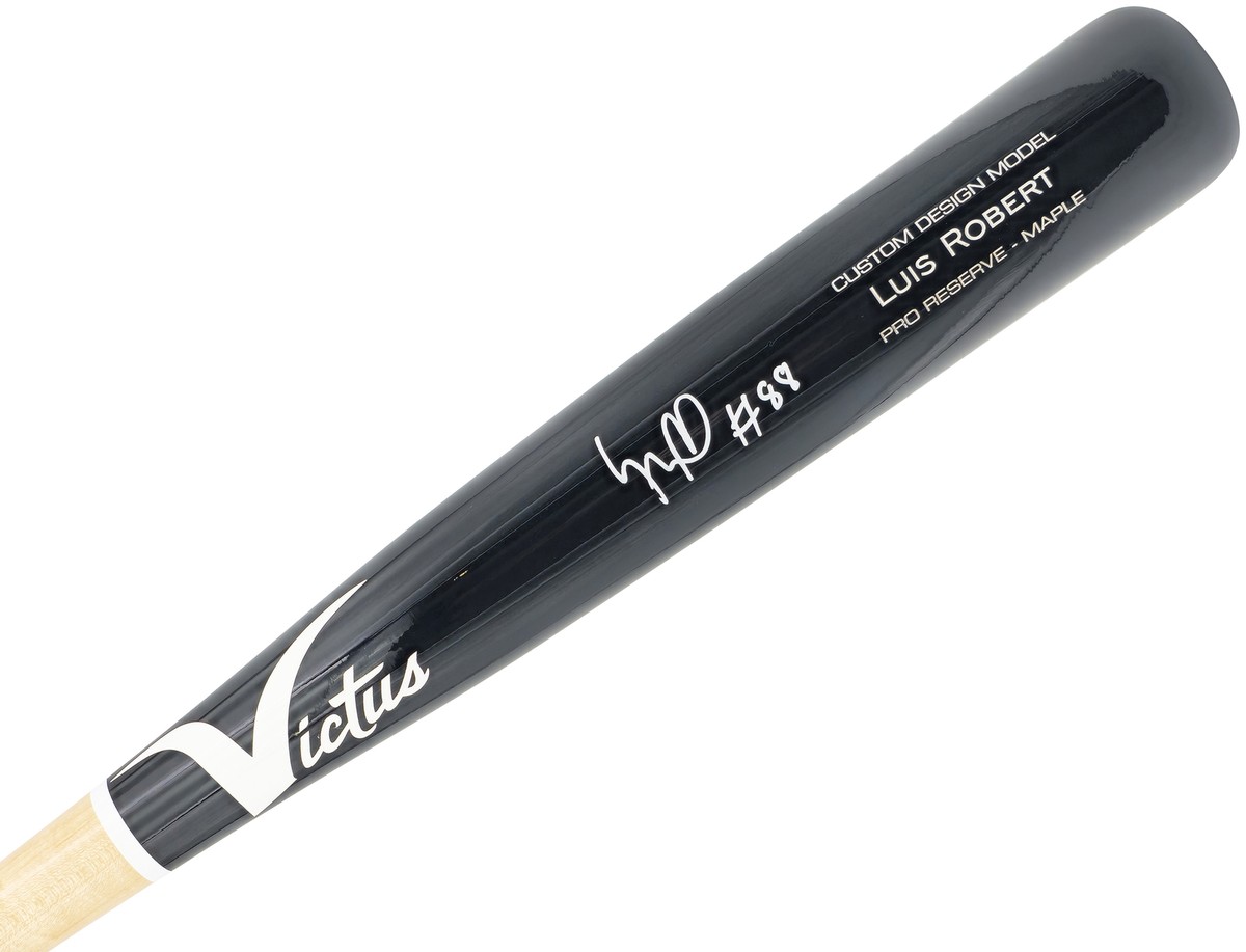 LUIS ROBERT JR. AUTOGRAPHED VICTUS PLAYER MODEL BAT WHITE