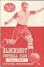 1960/61 Aldershot v Millwall League