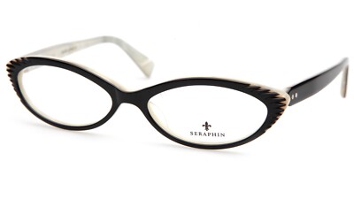 New SERAPHIN Lasalle 8602 Black Eyeglasses 53-16-140mm B28mm - Main Image