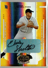 2004 Leaf Certified Materials Mirror Gold #280 Chris Shelton NG Auto /25