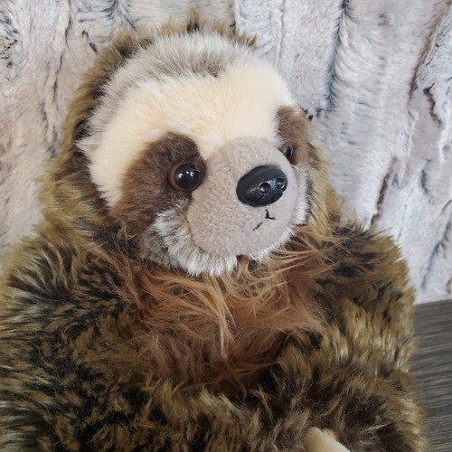 Aurora COSTA RICA Sloth Fuzzy Plush Furry 9" Stuffed Animal - Hangs EUC - Picture 3 of 11