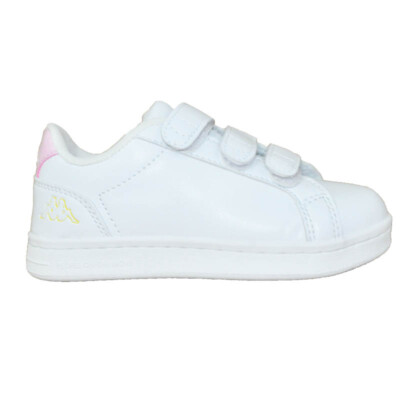 KAPPA 351472W A3MWhite - Pink Pa SHOE SPORTS LOGO GALTER 5V KID