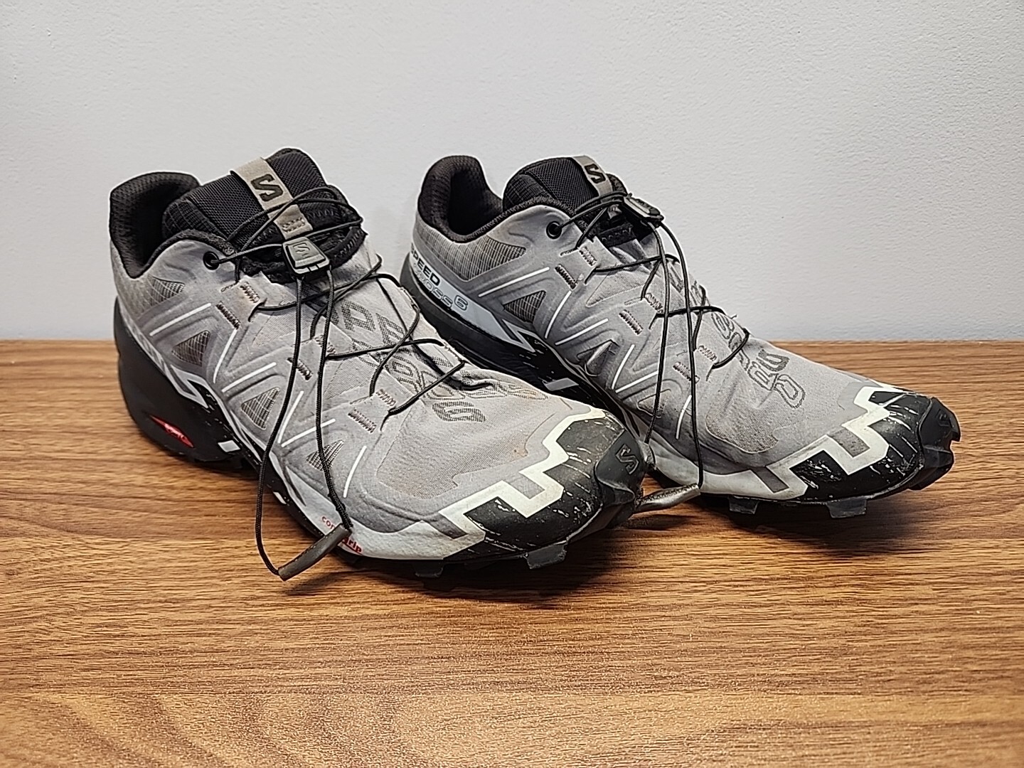 Salomon Speedcross 6 Men's Trail Running Shoes Quiet Shade Gray Black Sz 9