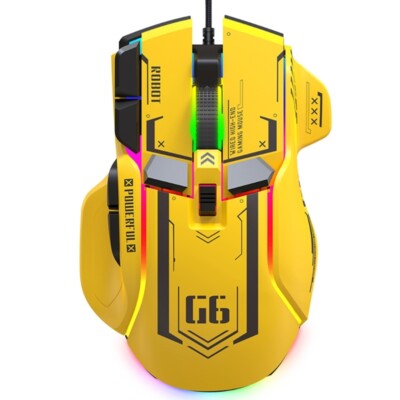 USB Mouse Gaming Mouse for Laptops and PCs 10 Programmable Buttons