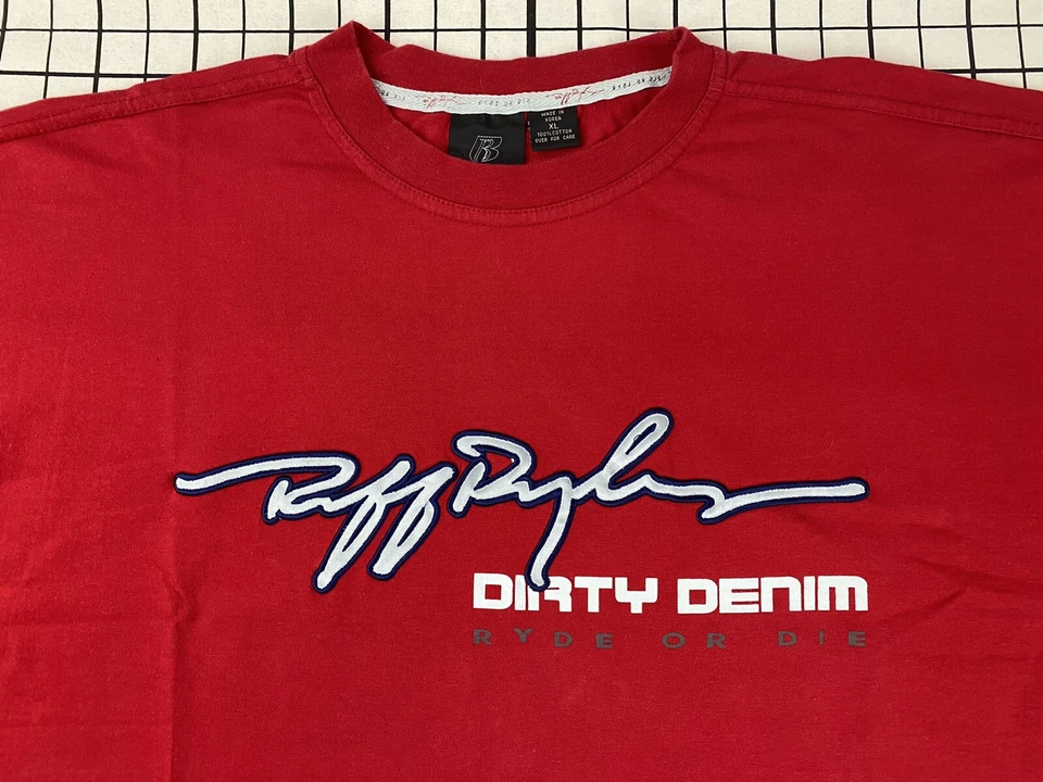 Camiseta de rap vintage de los años 2000 DMX Ruff Ryders Dirty Denim Ryde or Die XL y2k 00s Foto 3 de 4