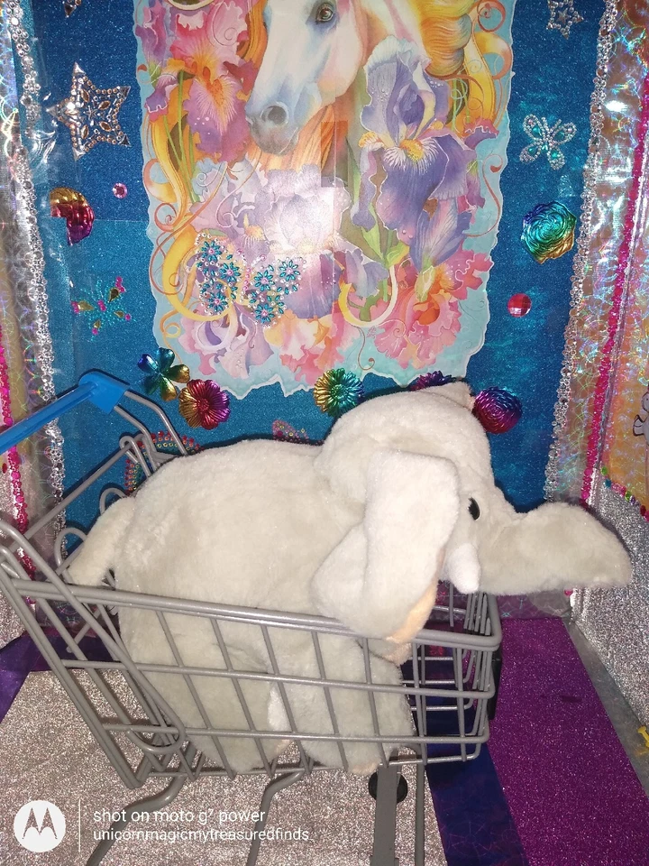 🦄Ganz / Webkinz "Velvety Elephant" Gray w/Tan Ears Feet HM167 9"Soft Plush! - Image 4 of 4