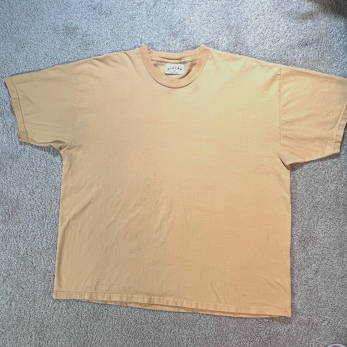 Vintage Men's Lee Riders Tee Shirt Sz XL Yellow/Gold Crew Neck