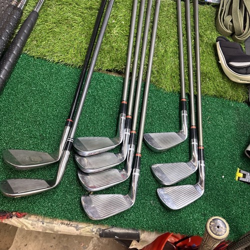 Ben Hogan Edge Redline forged irons graphite Apex4 Stiff 3-9 Added 2 Wedges - Picture 5 of 11