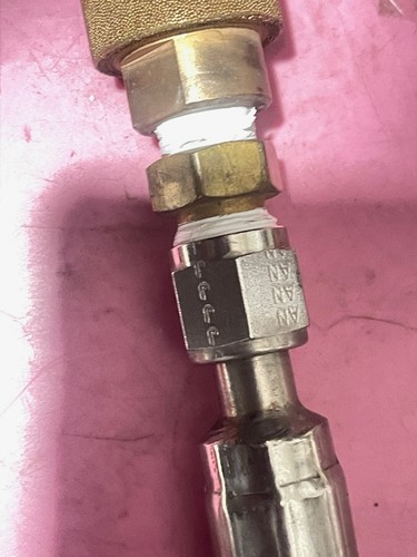 6' Stainless Steel Liquid Nitrogen Cryogenic Transfer Hose w/ Phase separator(6I - Picture 6 of 8