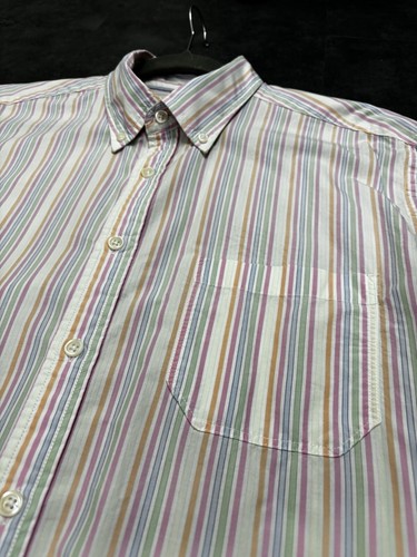Men’s Joseph Turner Yorkshire Shirt Size Large Long Sleeve Stripe Button-Down - Picture 8 of 12
