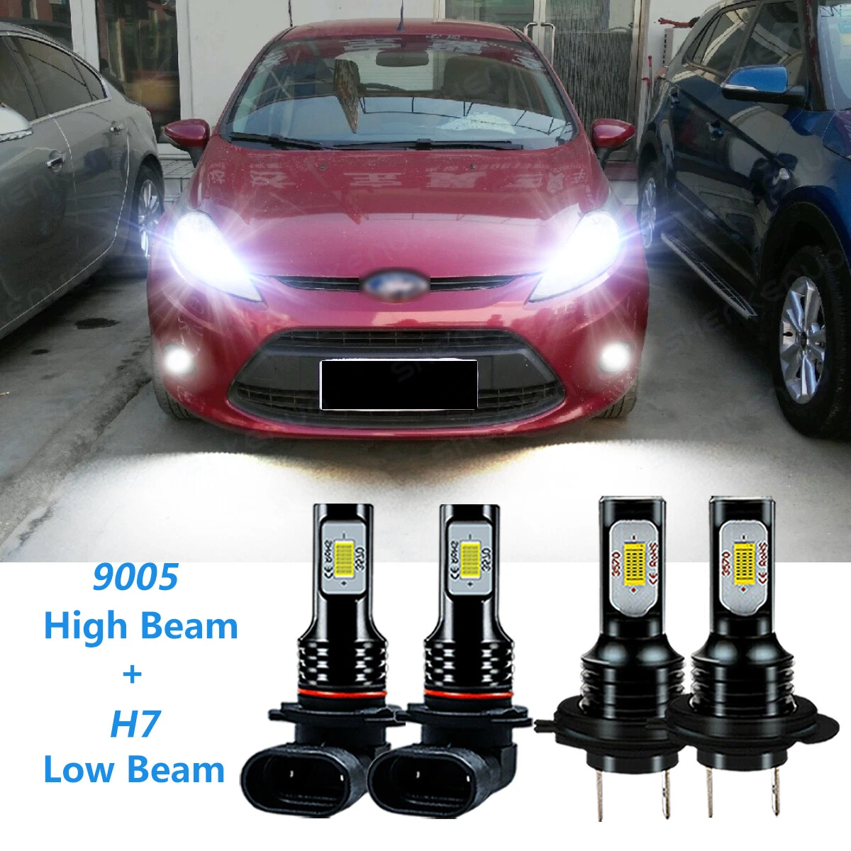 badning Learner tro For Ford Fiesta 2011-2019- 4X Front LED Headlight Hi/Lo Beam 6000K Bulb Kit | eBay badning Learner tro For Ford Fiesta 2011-2019- 4X Front LED Headlight Hi/Lo Beam 6000K Bulb Kit | eBay