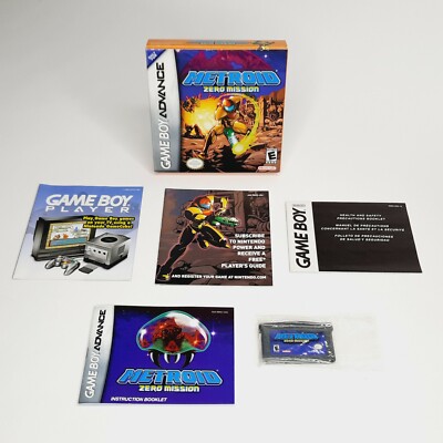 Nintendo Game Boy Advance GBA Metroid Zero Mission Complete In Box CIB Very Good