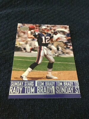 2003 Upper Deck New England Patriots Tom Brady Sunday Stars