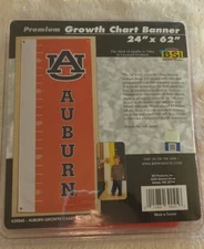 BSI Products Inc. Auburn Tigers Growth Chart Banner 24" x 62" New in Package