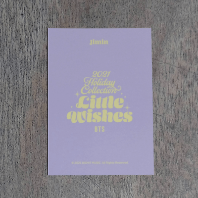 BTS 2021 Holiday Collection Little Wishes Cardigan Photo Card
