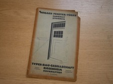 Normen, Fenster, T&uuml;ren "Typen Bau Gesellschaft Rosenheim" Steinbeis, Orig. 1927!