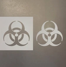 Biohazard Symbol Plastic Mylar Stencil Airbrush Painting Art Supplies