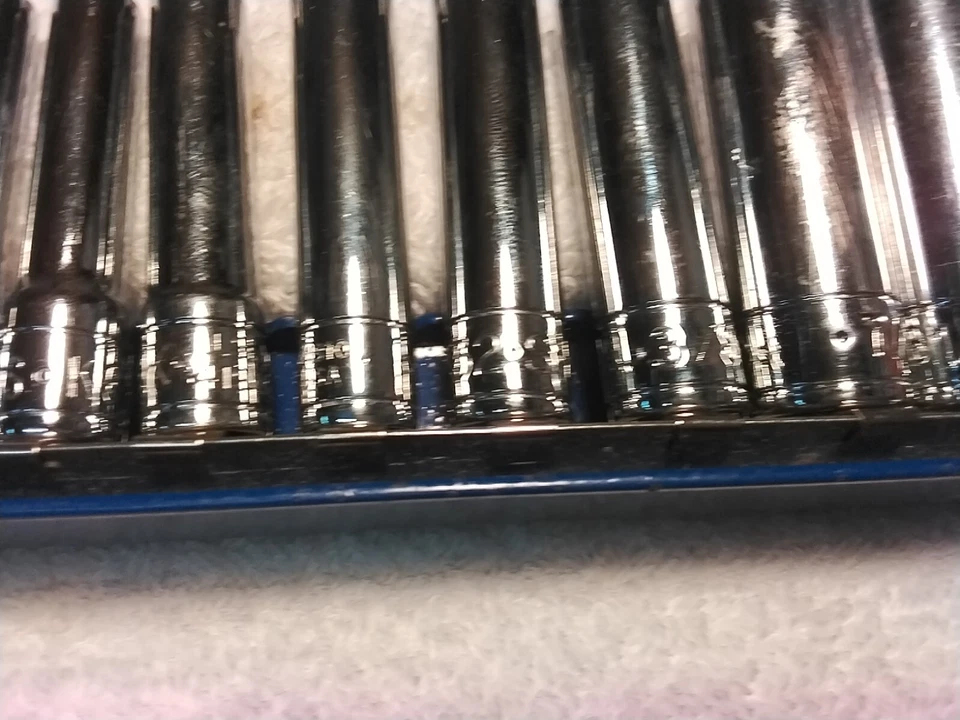 S-K 11pc 1/4" DEEP SOCKET SET SAE USA - Image 2 of 4