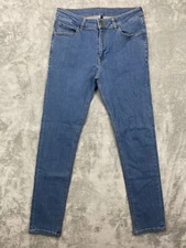 Reclaimed Vintage Womens Jeans Blue Cotton Skinny Size 31x32 (Actual 31x30.5)
