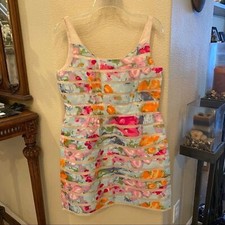 NWT~J. CREW Women Colorful Floral 100% Silk Party Easter Wedding Dress Size 10