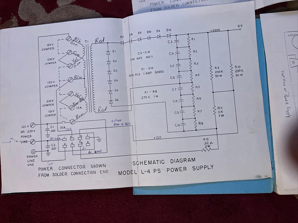 MANUAL DRAKE L-4 ORIGINAL DE FÁBRICA CON ESQUEMAS.�� Foto 4 de 4