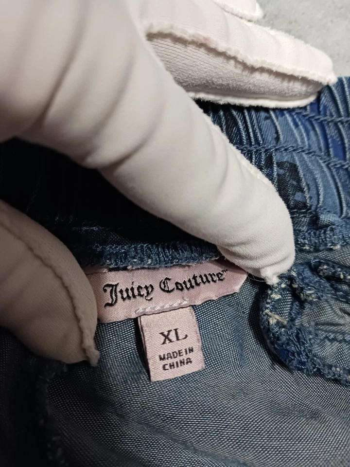 Pantalones holgados Juicy Couture para mujer XL azules elásticos cómodos activos al aire libre Foto 2 de 4