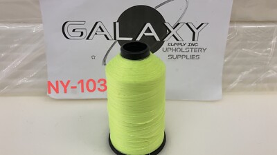 69 Upholstery Thread TEX-70 Bonded Nylon 8 oz Made In The USA Neon Yellow NY-103