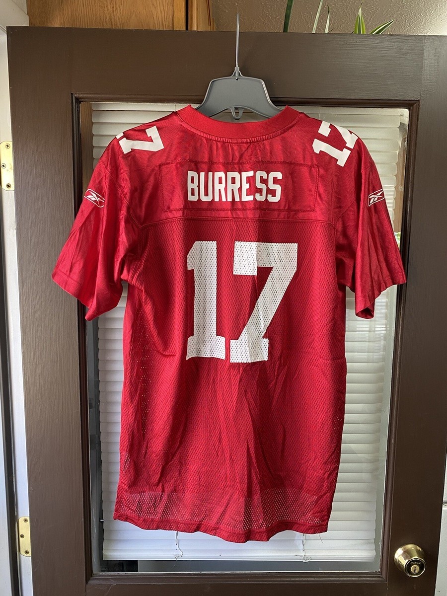 WOMENS Plaxico Burress #17 New York Giants RED NFL Football Jersey
