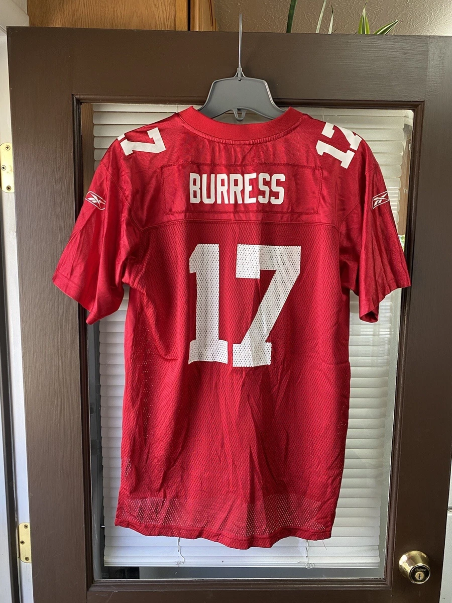 WOMENS Plaxico Burress 17 New York Giants RED NFL Football Jersey NY