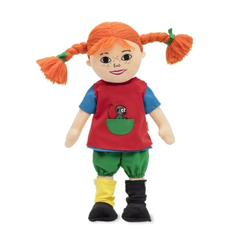 Sprechende Pippi Langstrumpf Talking Pippi Doll 6 Sprachen Stoffpuppe - Bild 3 von 4