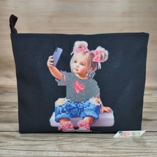 Bead Embroidery Kit Cosmetic Bag DIY Craft Kit Stamped Bead Needlepoint kos110