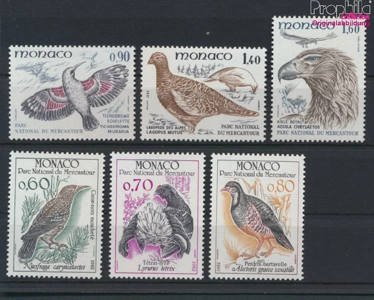 Mónaco 1520-1525 (completa edición) nuevo con goma original 1982 Ave (9862090 - Imagen 1 de 1