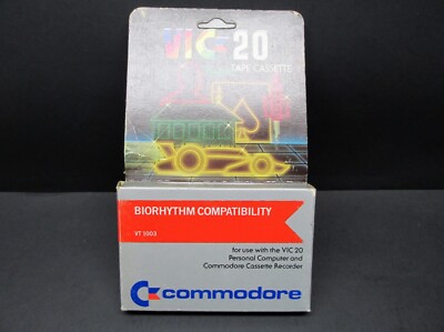 Biorhythm Compatibility, VIC-20 Cassette, Commodore 1981, Never Used