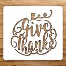 Thanksgiving De Large Reusable Wall Stencil For Painting DIY Home Decor Template