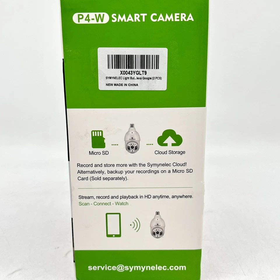 NEW Symynelec Smart Lightbulb Camera 2.4 GHz Wifi With Motion Detection Sensor - Image 4 of 4