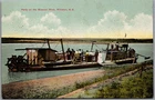 Postcard Williston North Dakota Missouri River Party Sternwheeler Scenic View